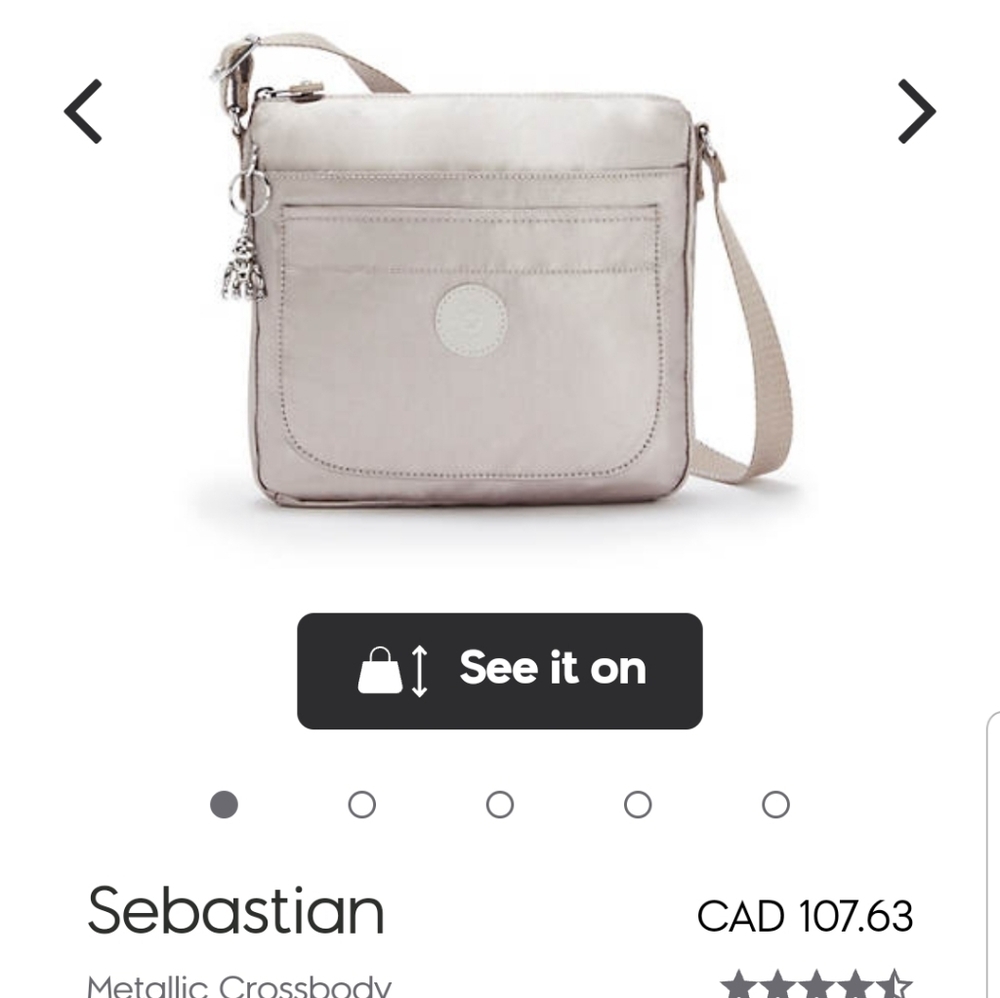 Kipling Sebastian Metallic Crossbody Bag